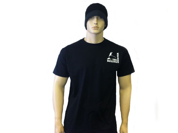 Boxing Corner Cotton T Shirt - Gym Casual - Black